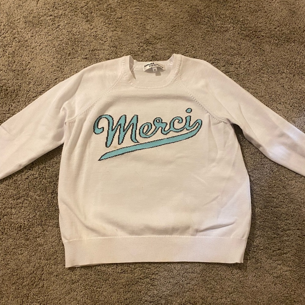 White sweater XS replica Los Angeles